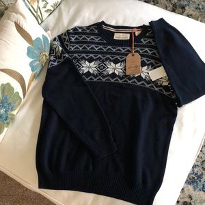 Weatherproof Vintage Navy Fair Isle Sweater
